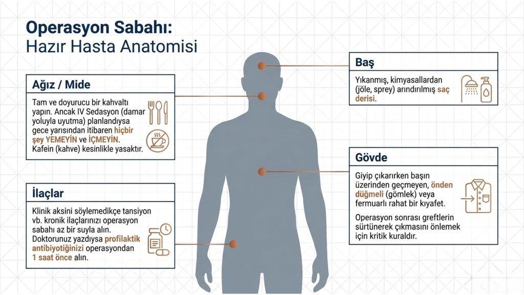 SAÇ EKİMİ OPERASYONU SABAHI
