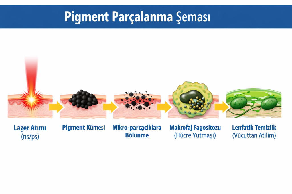 Pigment parcalama şeması