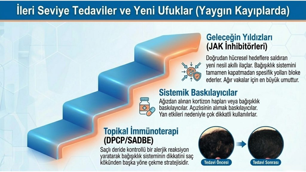 saç kıran , ileri seviye tedaviler