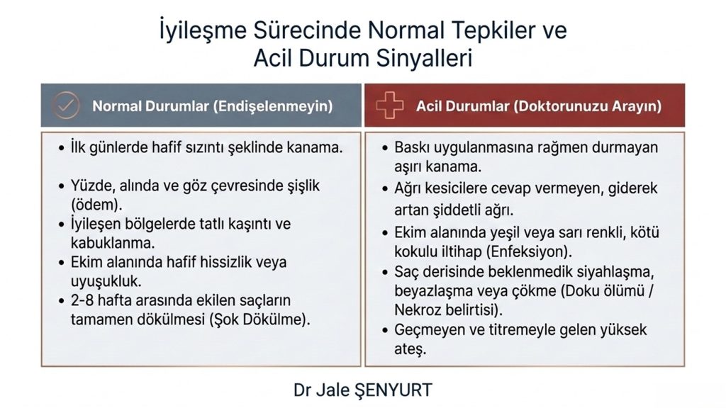 SAÇ EKİMİ SONRASI NE ZAMAN DOKTORUNUZU ARAMALISINIZ?
